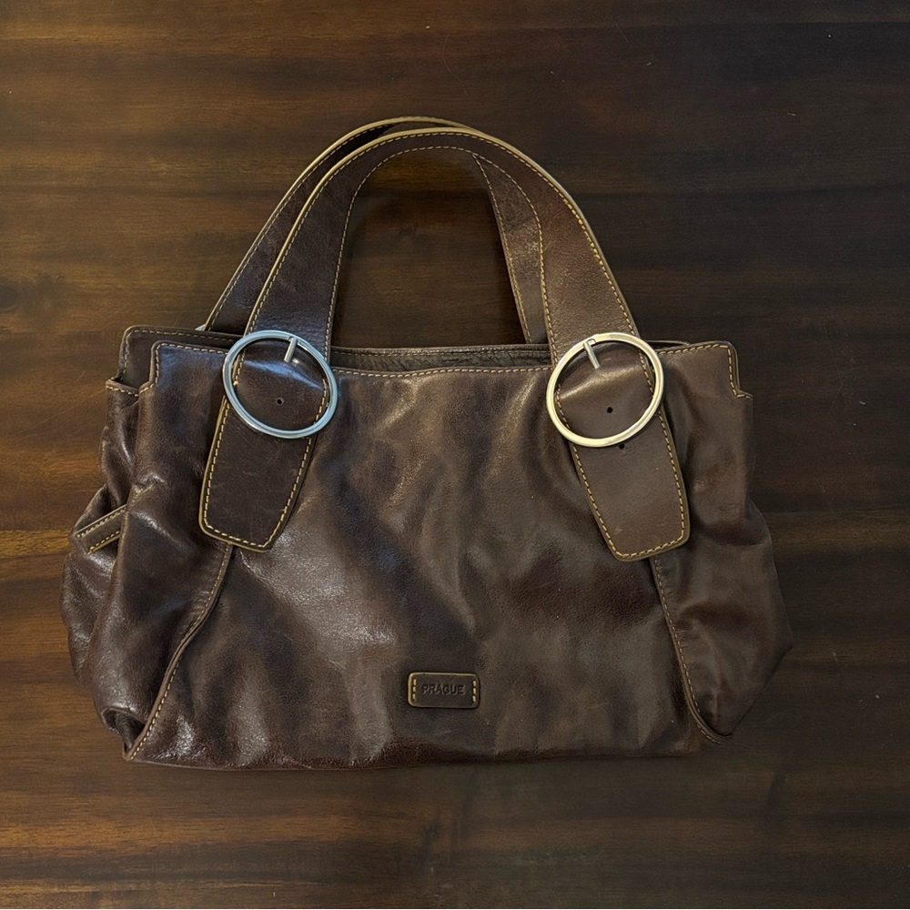 Prague Dark Brown Leather Bag